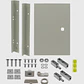 Contratapa Tibox STI-43 400x300mm para tablero ST3-420 tapa interior abatible - Miniatura 2