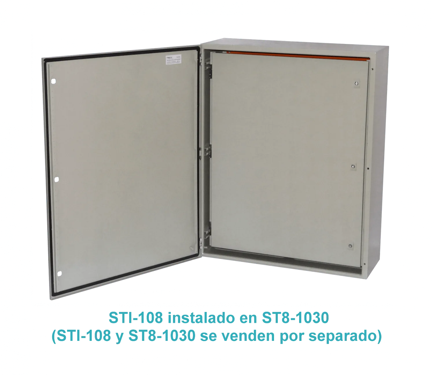 Contratapa Tibox STI-108 1000x800mm para tablero ST8-1030 tapa interior abatible 3