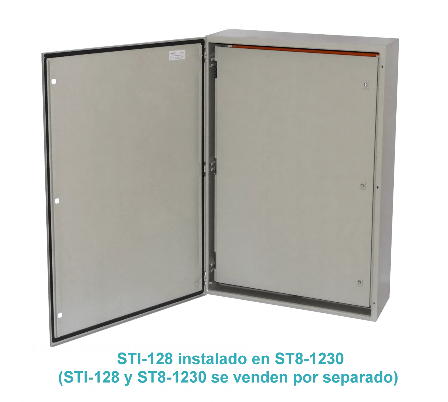 Contratapa Tibox STI-128 1200x800mm para tablero ST8-1230 tapa interior abatible 3