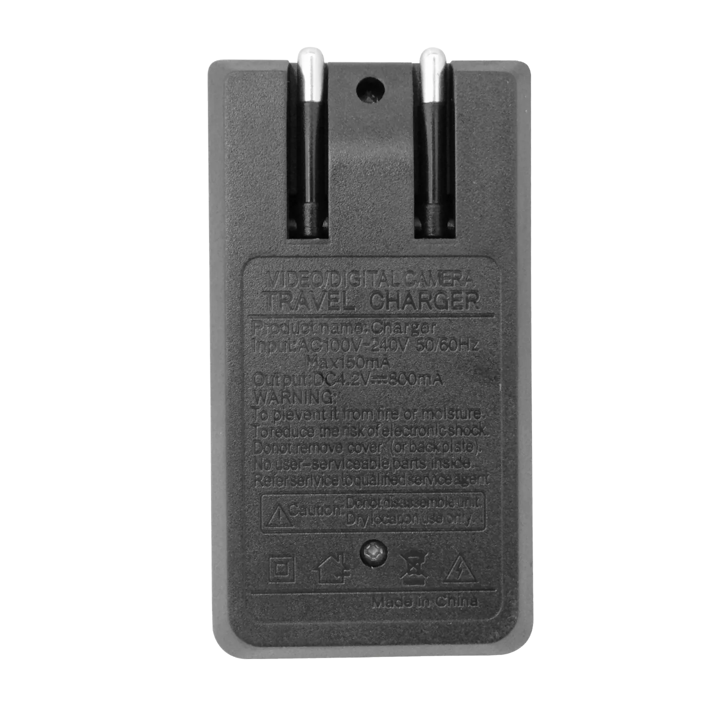 Cargador Solo-Litio 2-Pilas 4,2V 2000mA 100-240VAC USB-AH Li-ion 18650 2