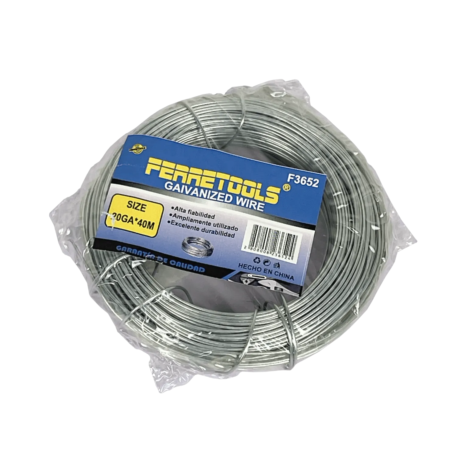 FERRETOOLS 20GA x 40mt Alambre Galvanizado F3652 2