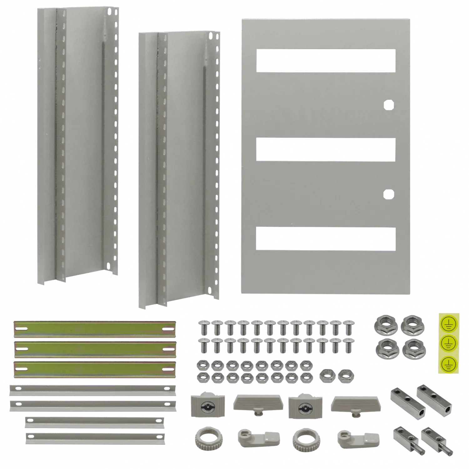 Chasis interno Tibox ST-625 543x327mm con 3 riel din 33cm para tablero ST4-625 2
