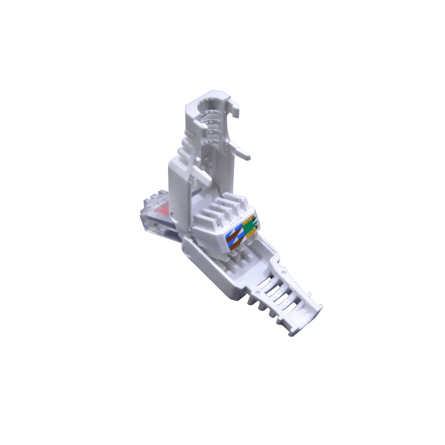 Conector RJ45 Macho UTP Auto-Punchable Cat6 Unifilar/Multifilar Blanco 3