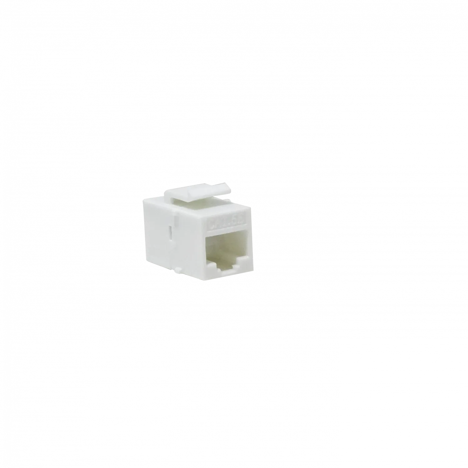 Blanco Cat5e UTP Copla RJ45-RJ45 Keystone Feedthrough 2