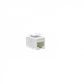 Blanco Cat5e UTP Copla RJ45-RJ45 Keystone Feedthrough - Miniatura 2