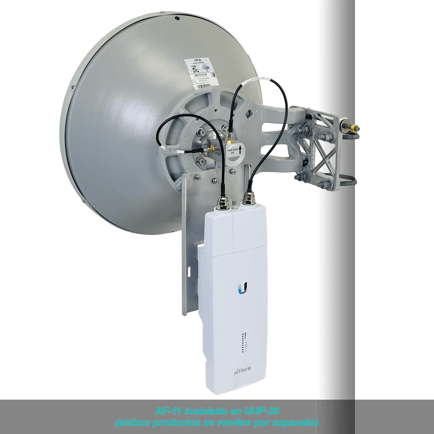 ALGCOM ISO+RAD 11GHz 0,3m 30dBi 10,0-11,7GHz 4º 2x2 2-RPSMA-H Antena 4