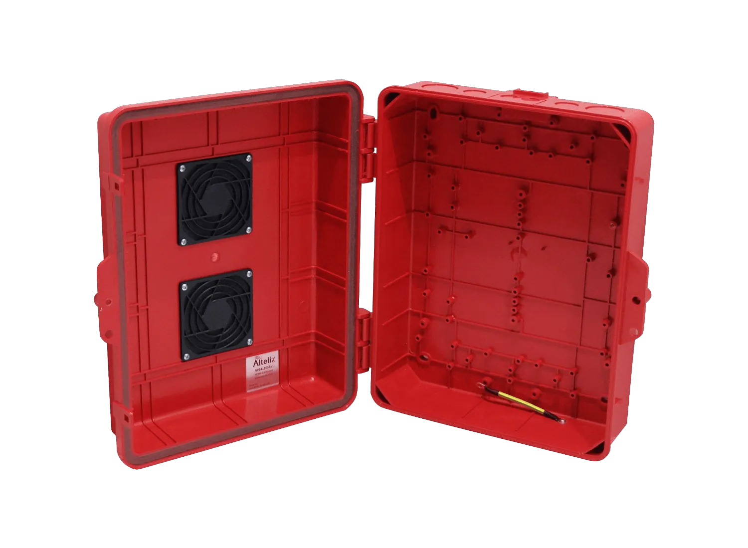 Caja Exterior Ventilada ALTELIX NP141105RV Roja 355x280x127mm IP55 NEMA3 PC+ABS 4