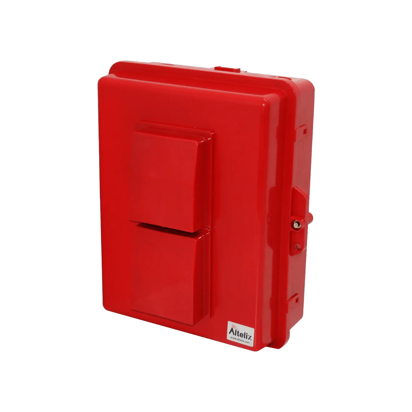 Caja Exterior Ventilada ALTELIX NP141105RV Roja 355x280x127mm IP55 NEMA3 PC+ABS 5