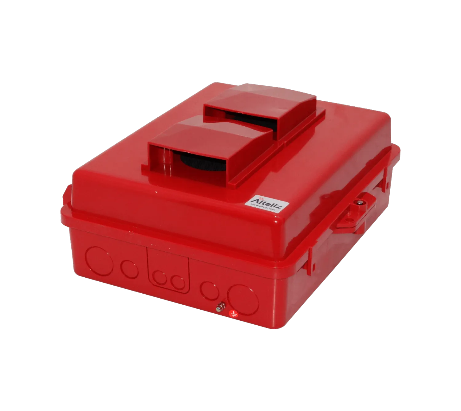 Caja Exterior Ventilada ALTELIX NP141105RV Roja 355x280x127mm IP55 NEMA3 PC+ABS 7