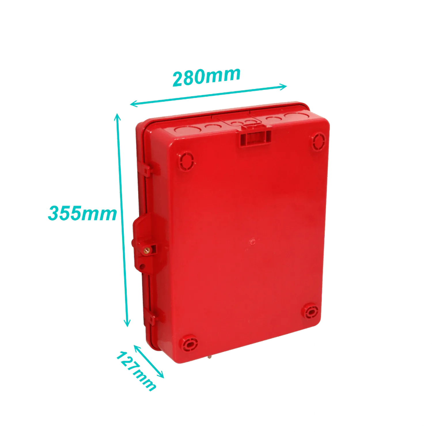 Caja Exterior Ventilada ALTELIX NP141105RV Roja 355x280x127mm IP55 NEMA3 PC+ABS 6