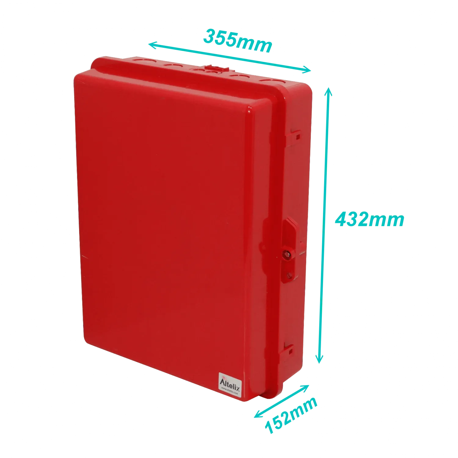 Caja Exterior ALTELIX NP171406R Roja 432x355x152mm IP55 NEMA3 PC+ABS 5