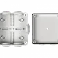 Caja estanca Tibox MTC-1 100x100x50mm blanca IP66 7 conos 4 tornillos - Miniatura 2