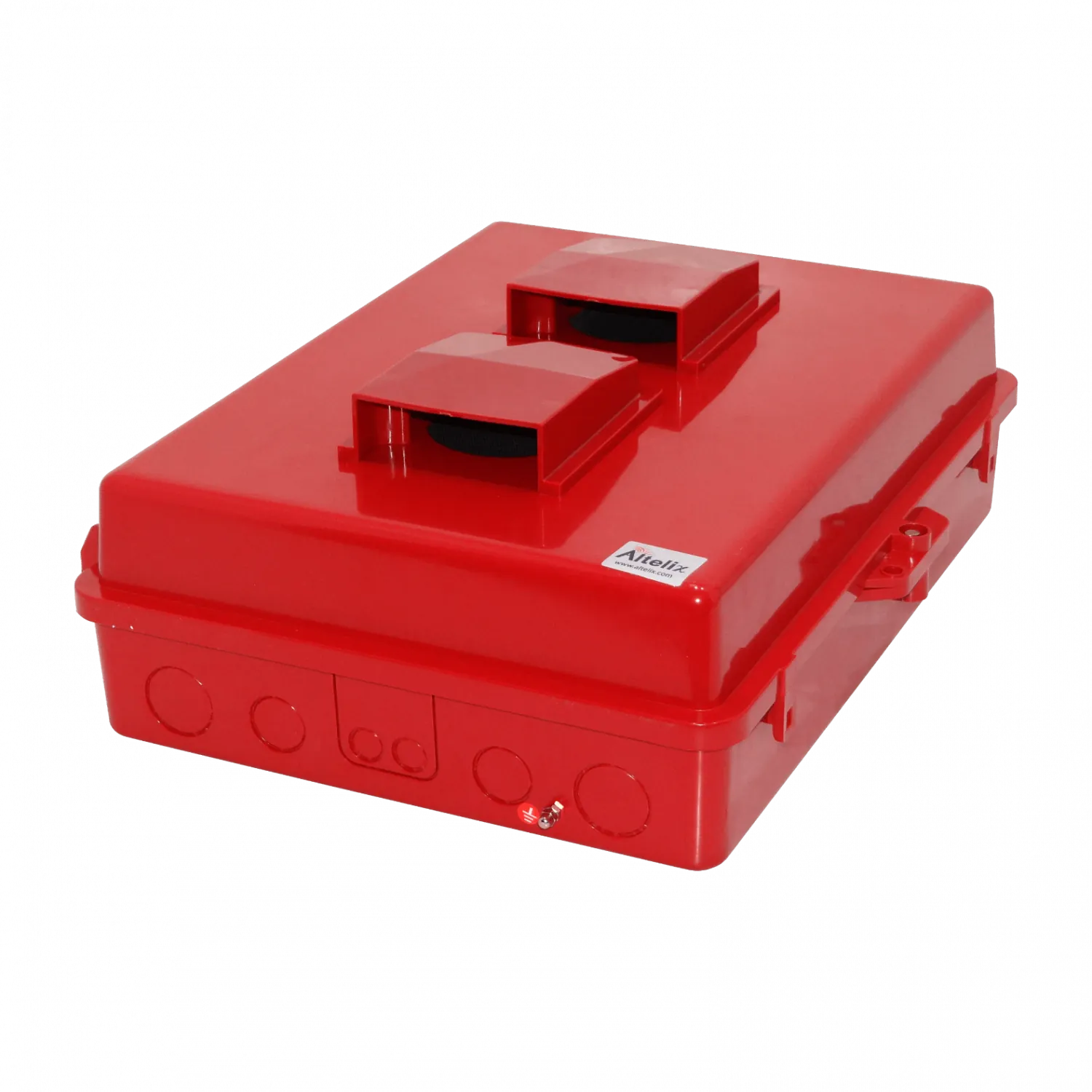 Caja Exterior Ventilada ALTELIX NP171406RV Roja 432x355x152mm IP55 NEMA3 PC+ABS 5