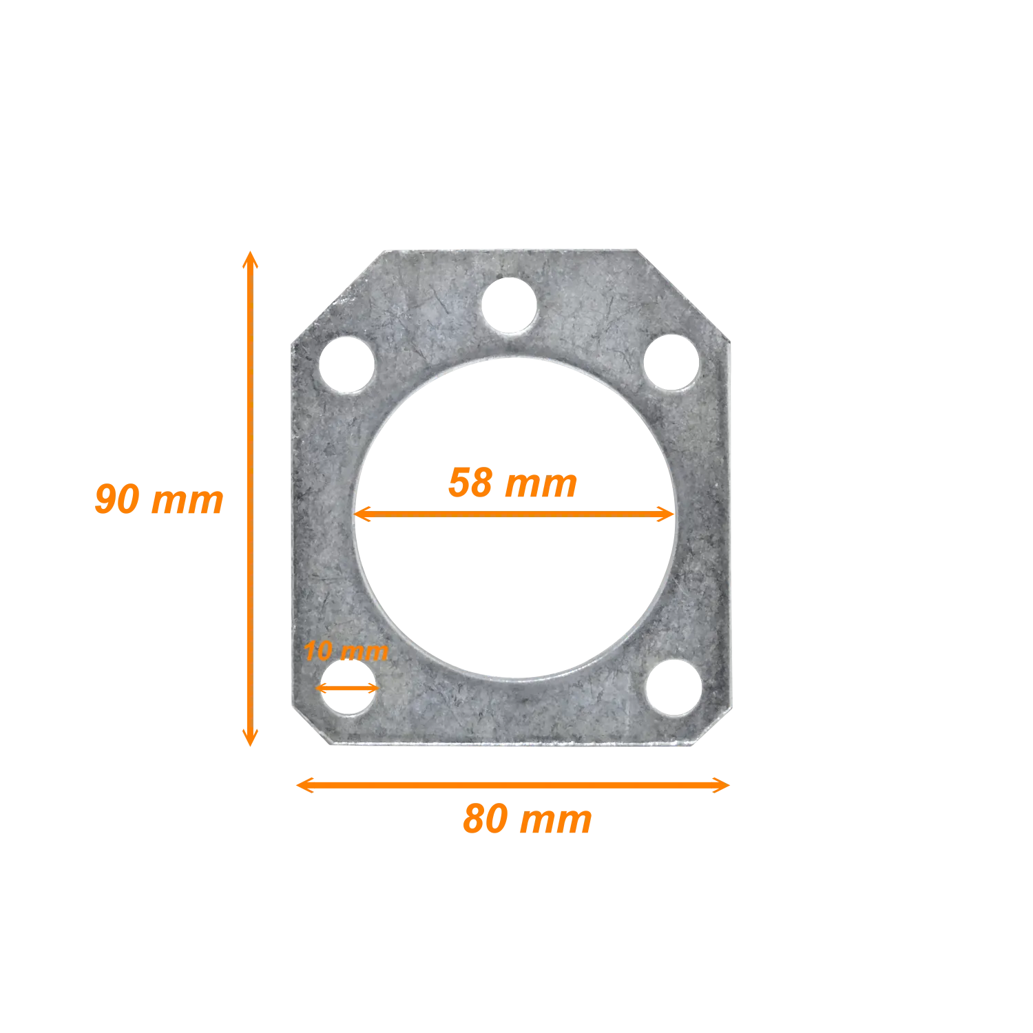 Placa Repuesto LINKMADE MAST-GP57 para Mastil Guy Plate 57mm 2