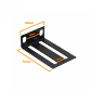 Aletas de Montaje LINKMADE RK2 44mm Orejas Alas para Rack 1U 19 Pulgadas - Miniatura 2