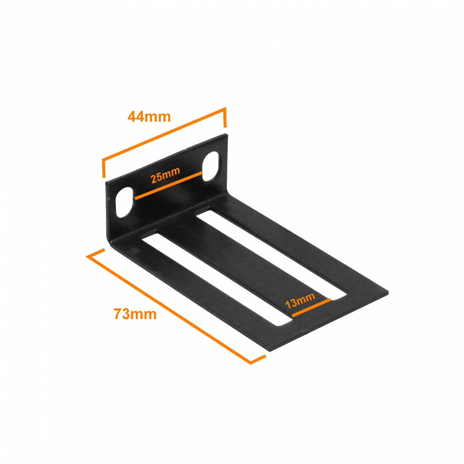Aletas de Montaje LINKMADE RK2 44mm Orejas Alas para Rack 1U 19 Pulgadas 2