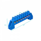 Regleta Azul 8-Conexiones 4mm Riel Din Distribucion Electrica - Miniatura 2
