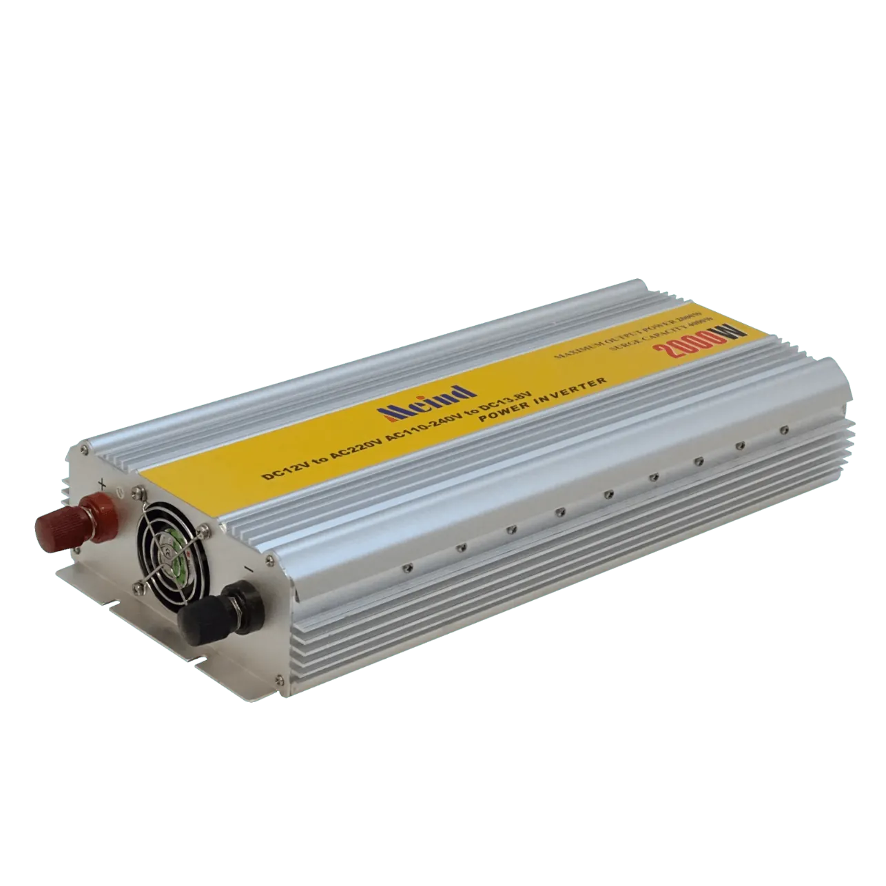 Inversor de Corriente INV-2000W 2000W/4000W 12VDC a 220VCA con Ventilador 6