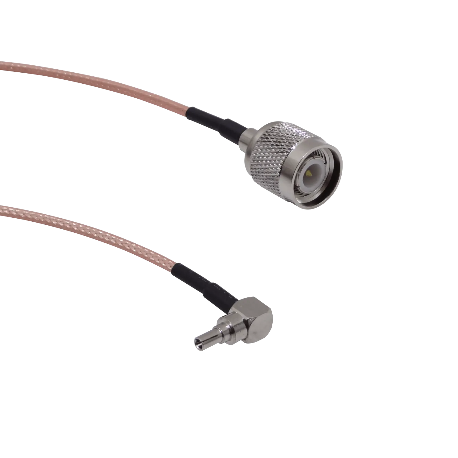 CRC9-M-90º a .TNC-Macho RG174 Cable Coaxial 20cm 2