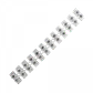 6-Ampere 1mm2 12-Pares Regleta-Tornillos 380V-Max 6A-Max 105x15x12mm - Miniatura 3