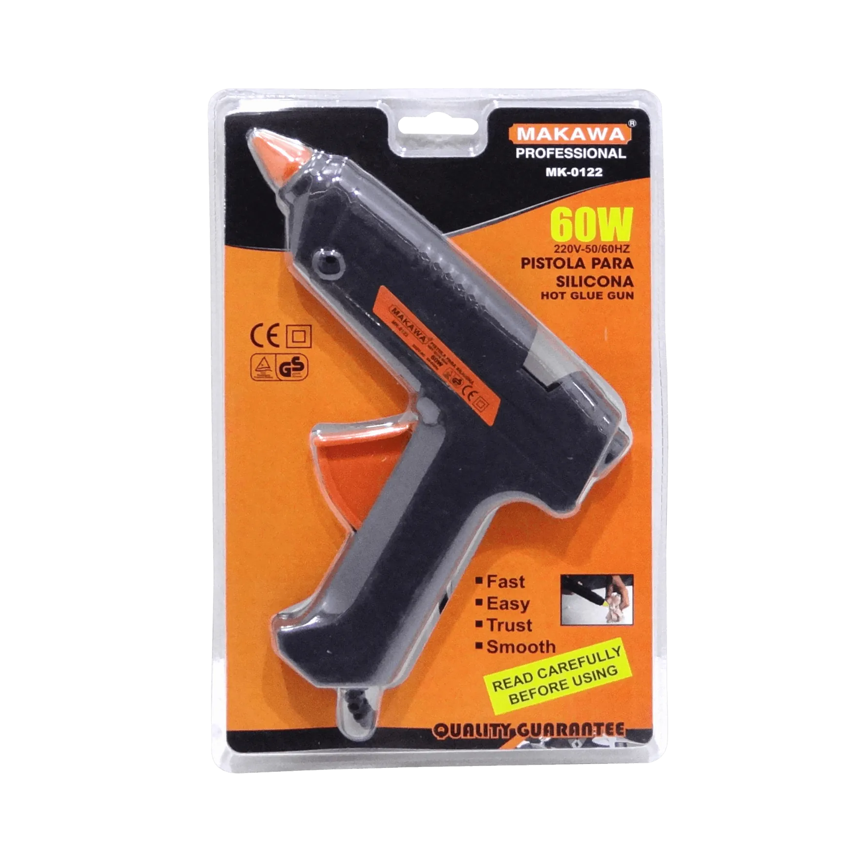 MAKAWA 60W Pistola Silicona Barra 11mm Caliente MK-0122 3