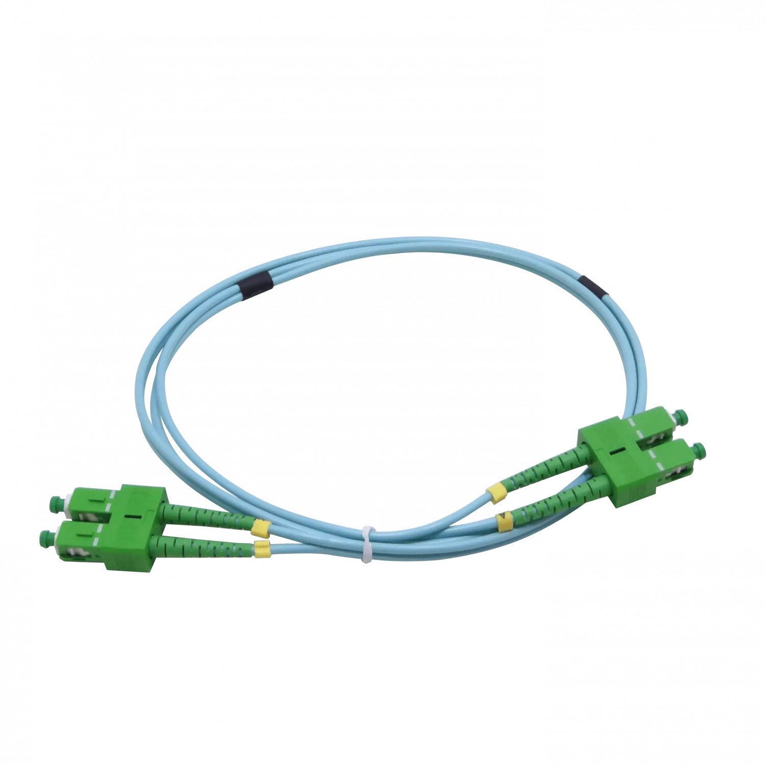 1mt SC/APC-SC/APC OM3 Multimodo MM Duplex Jumper Fibra LSZH 2