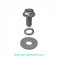 UI 1-Unidad 25mm-Largo Cruz Hex-1/2pulg Tornillo M8 para PBE-5AC-620 - Miniatura 3