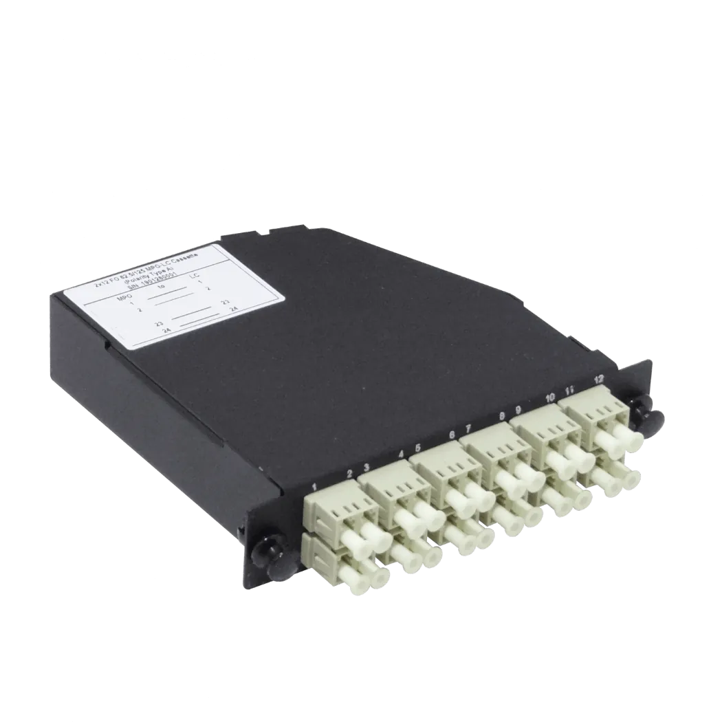 Cassette de Fibra Óptica Pre-conectorizado OM1 24-LC a 2-MPO/M para Panel 1U - CALCOM1 2