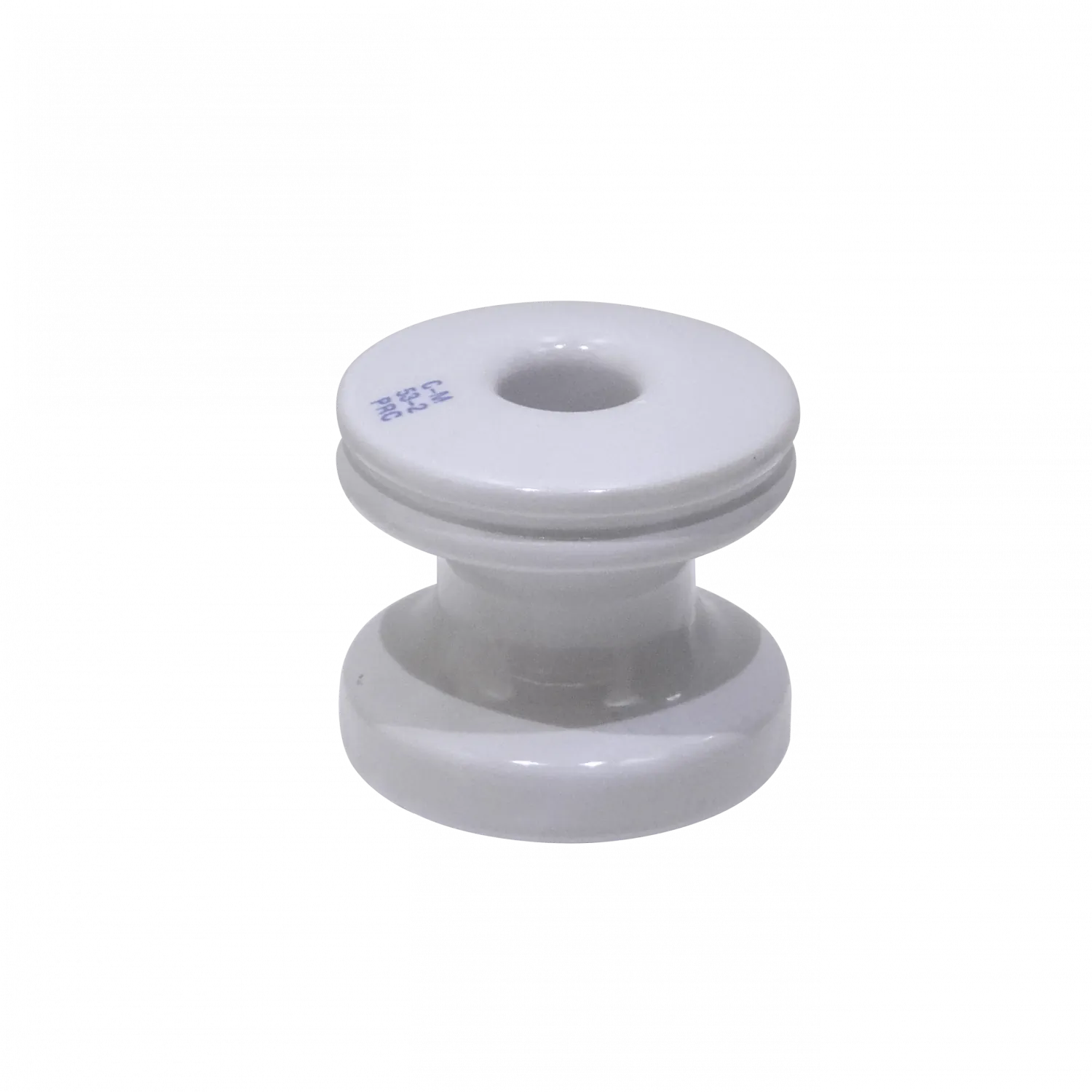 REMA Aislador Porcelana Blanco Carrete 25 KV cod-3120 C-M 53-2 PRC 2