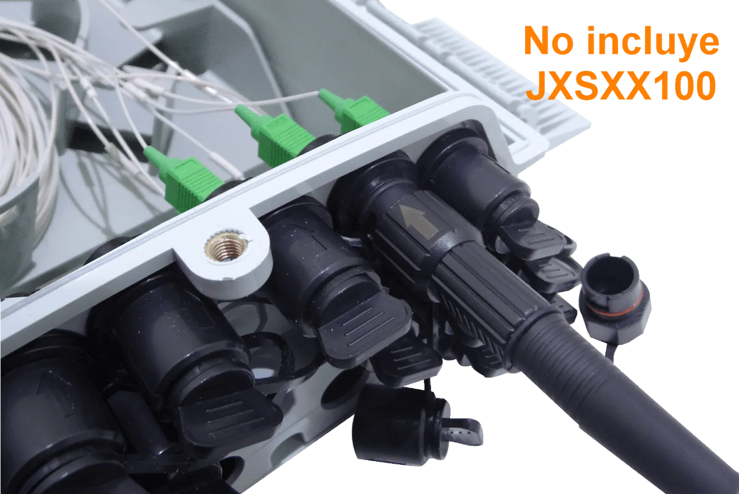 Caja de Distribución de Fibra Óptica 16 Puertos IP65 Blanca - BOX-X16 3