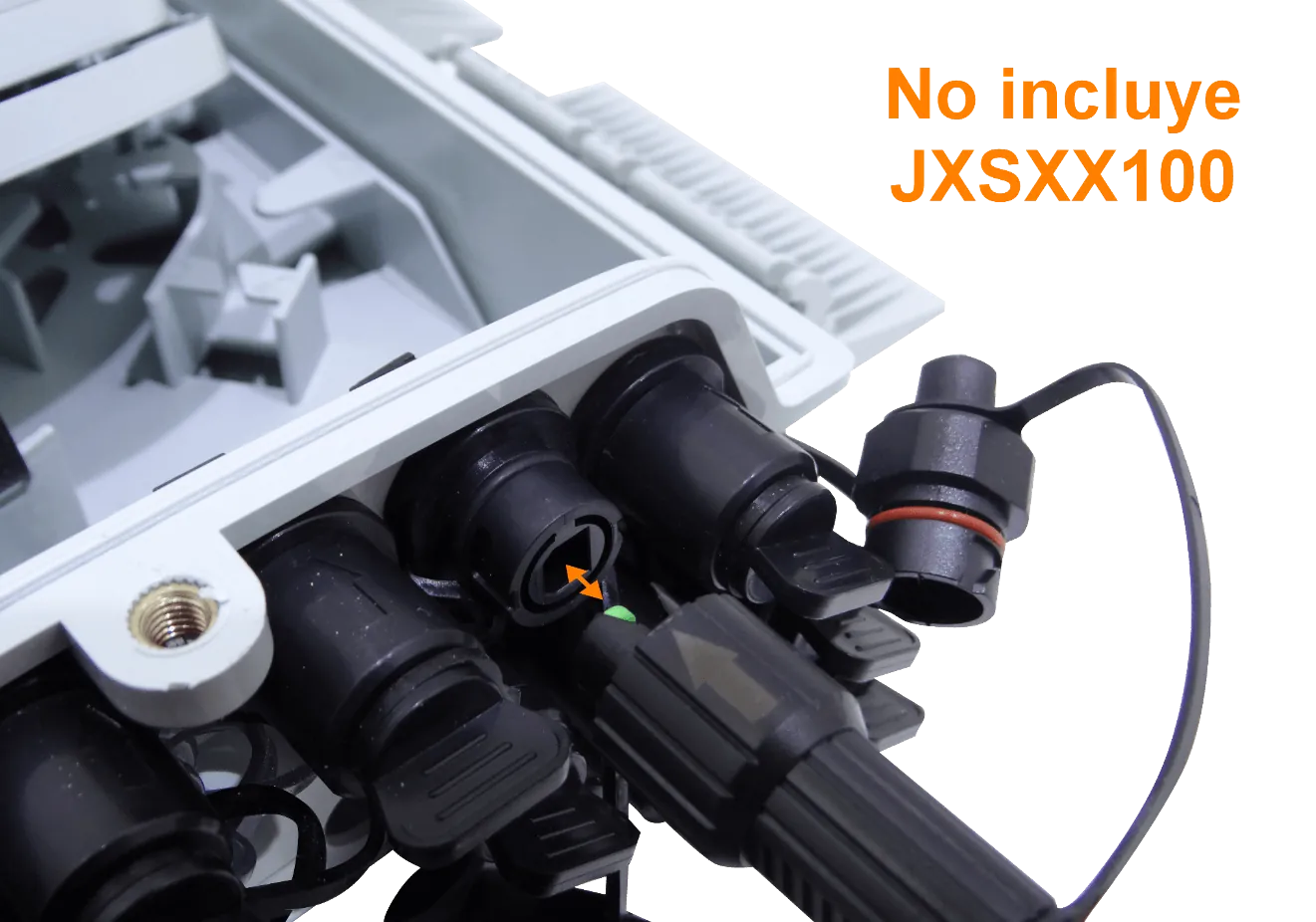 Caja de Distribución de Fibra Óptica 16 Puertos IP65 Blanca - BOX-X16 6
