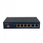 PLANET 6-1000(4-PoE+af/at) 55W-tot Switch no-Admin no-Rack inc-55V/72W - Miniatura 2