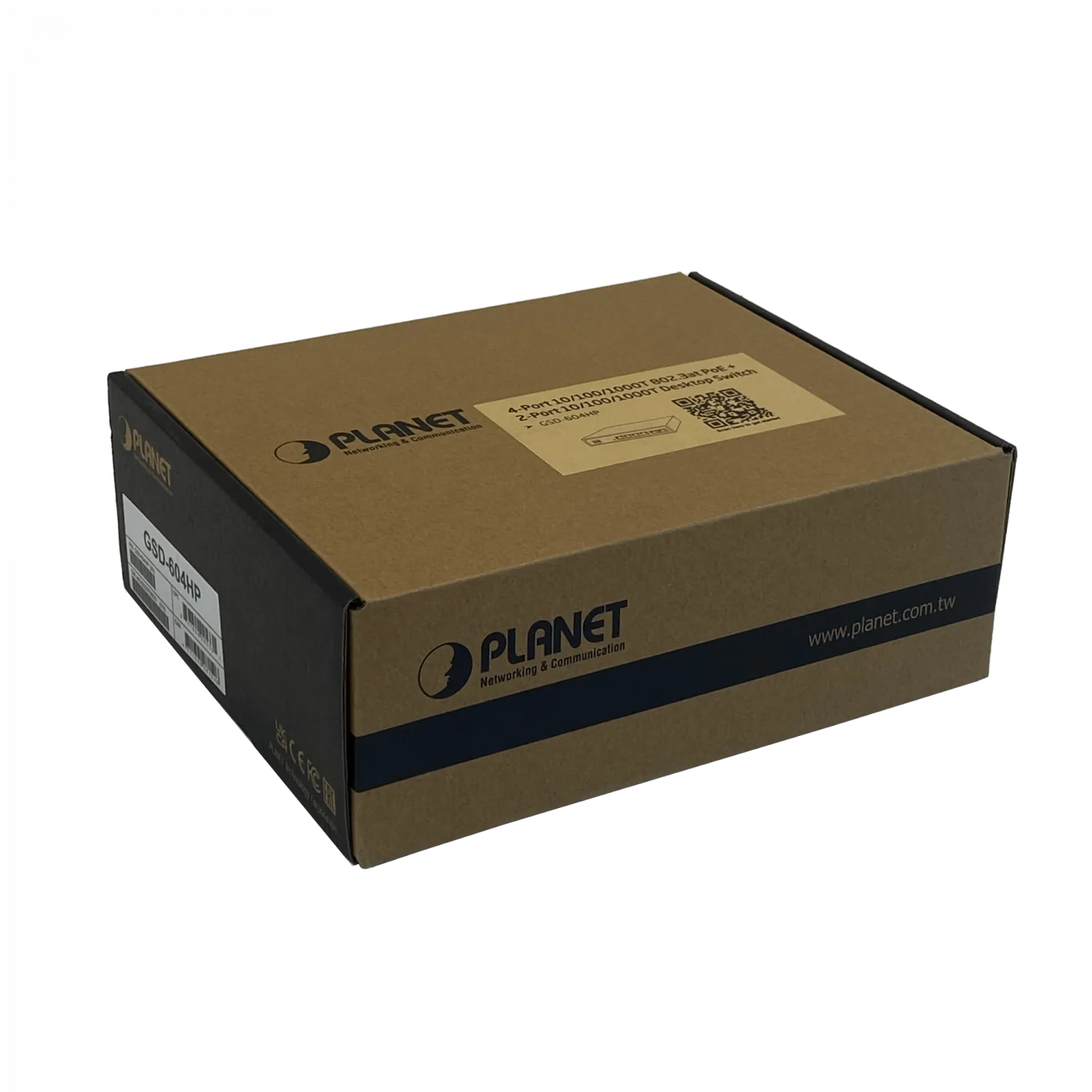PLANET 6-1000(4-PoE+af/at) 55W-tot Switch no-Admin no-Rack inc-55V/72W 5