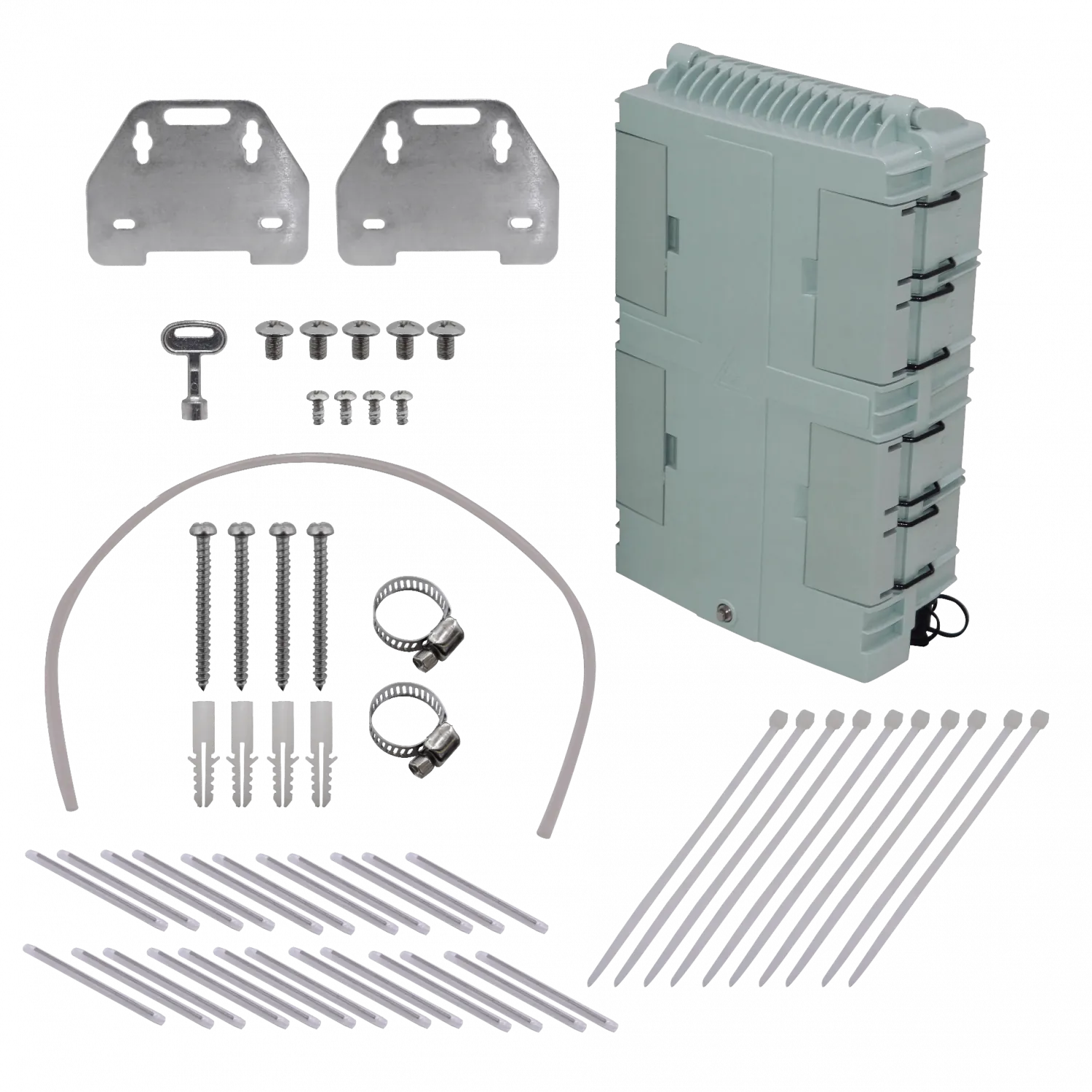 Caja de Distribución de Fibra Óptica 16 Puertos IP65 Blanca - BOX-X16 5