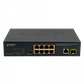 PLANET 8-100-PoE+at 1-1000 1-SFP 120W-tot Switch no-Admin Rack19p - Miniatura 5