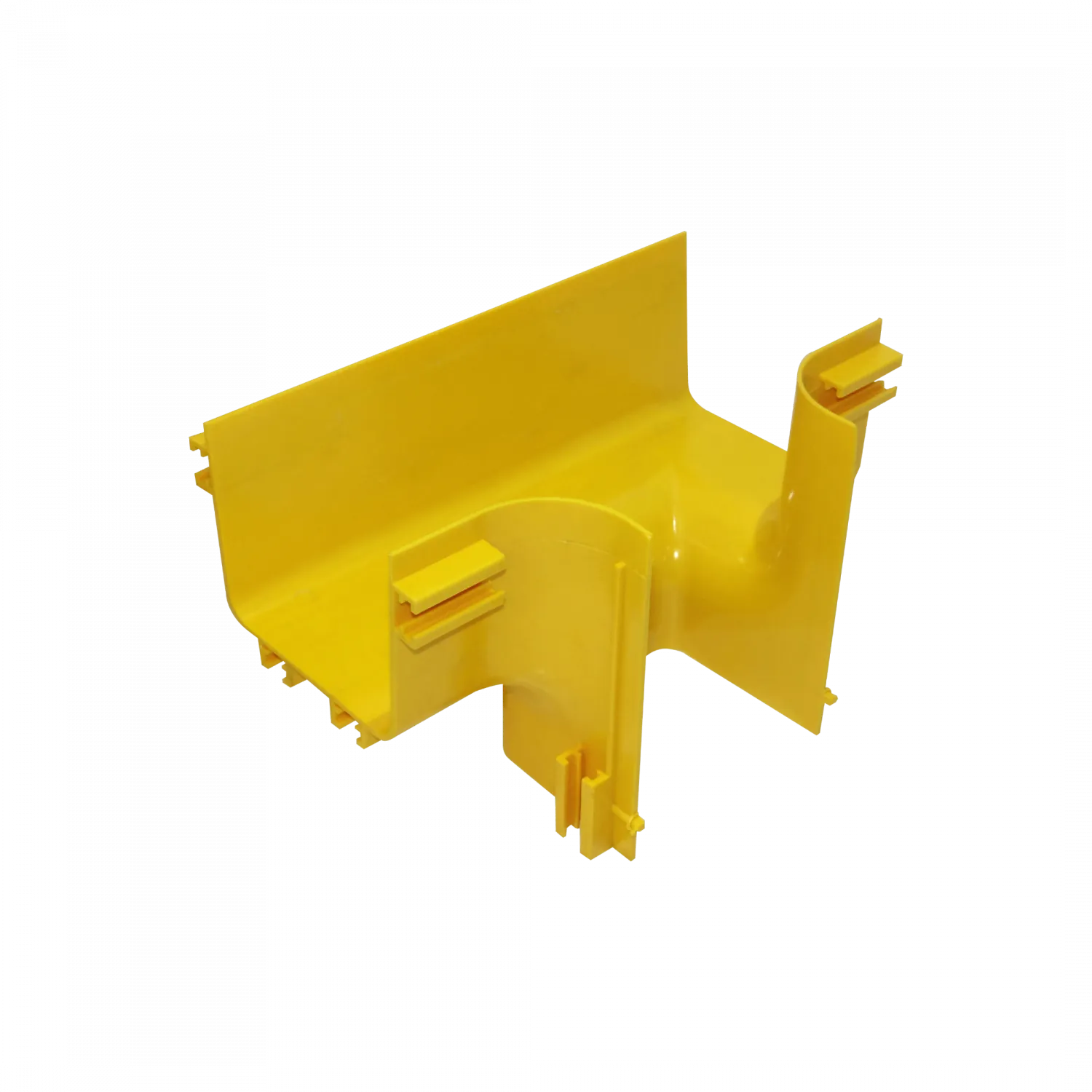 120x100mm Derivacion Vertical Tee Amarilla PC+ABS LSZH Macho 2