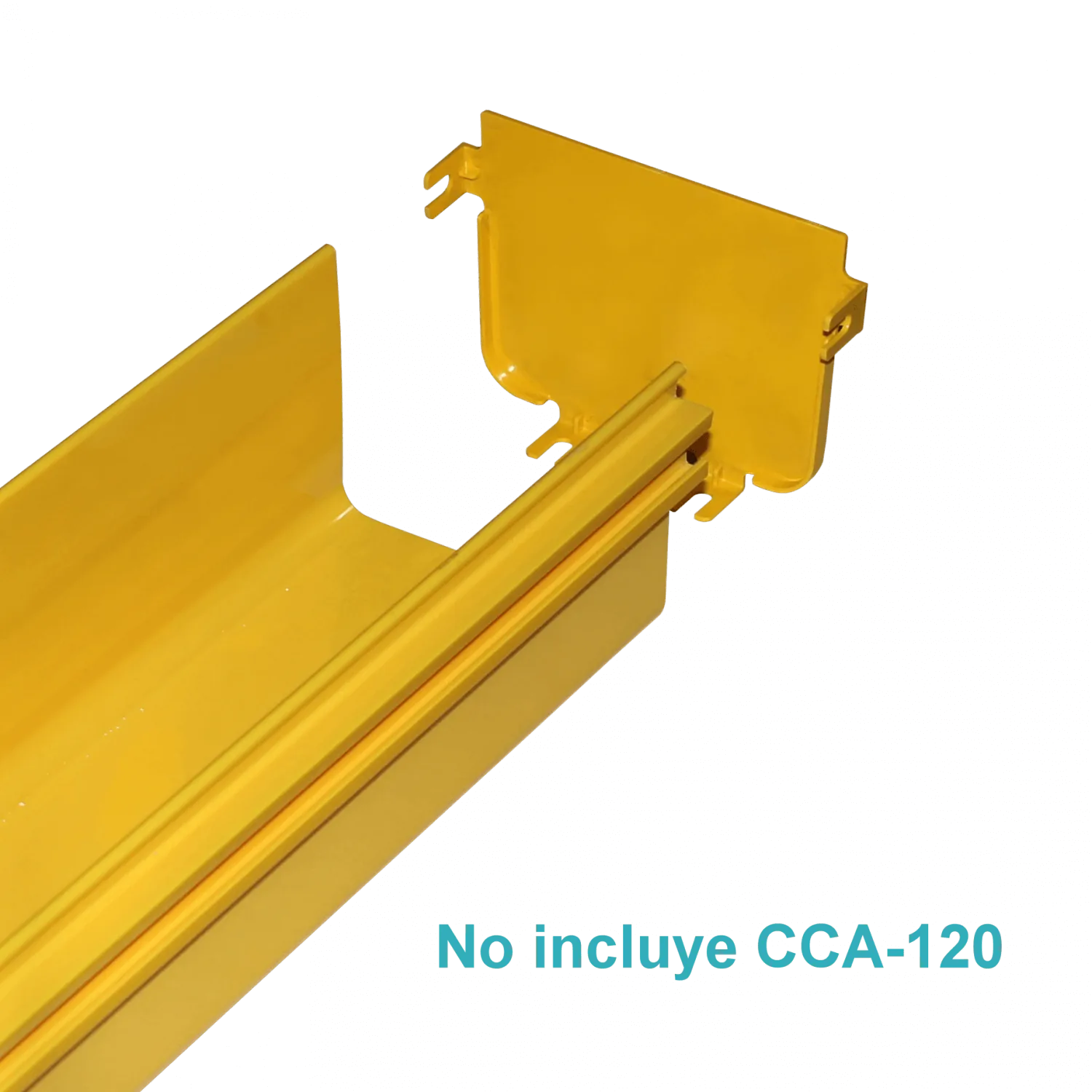 CCA-120-TF. 120x100mm Tapa Final Amarilla PC+ABS LSZH Hembra req/CC-120 4