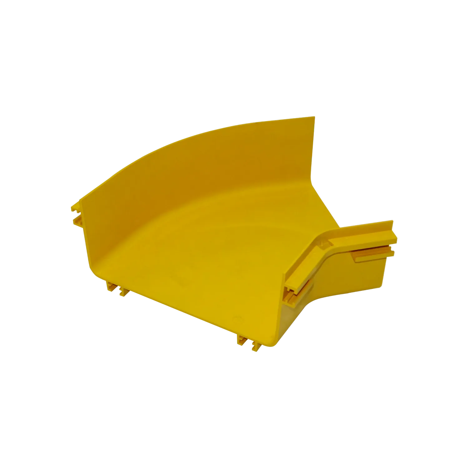 240x100mm Angulo 45º Plano Amarilla PC+ABS LSZH Macho 2