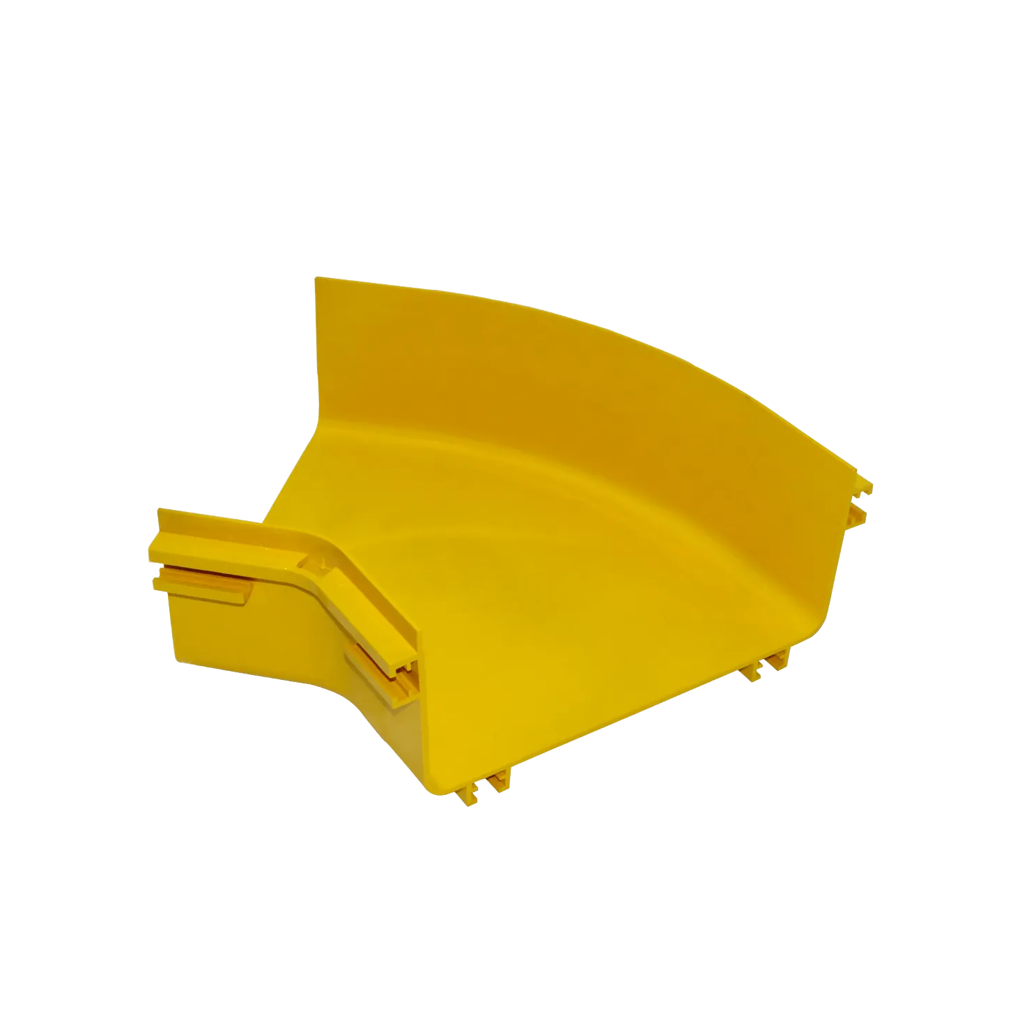 240x100mm Angulo 45º Plano Amarilla PC+ABS LSZH Macho 4