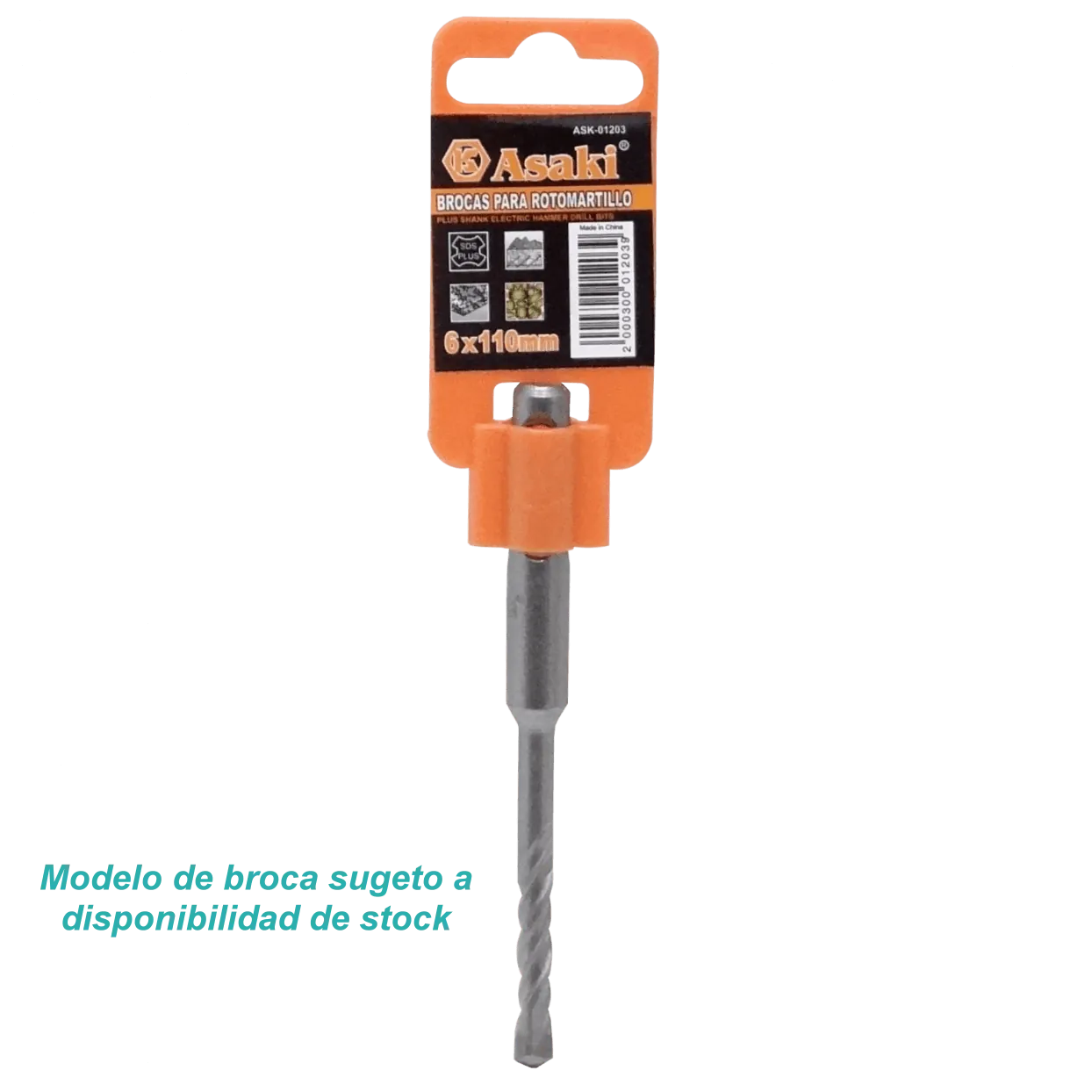 6mm x 110mm Broca Rotomartillo Concreto SDS sim-Hilti 3