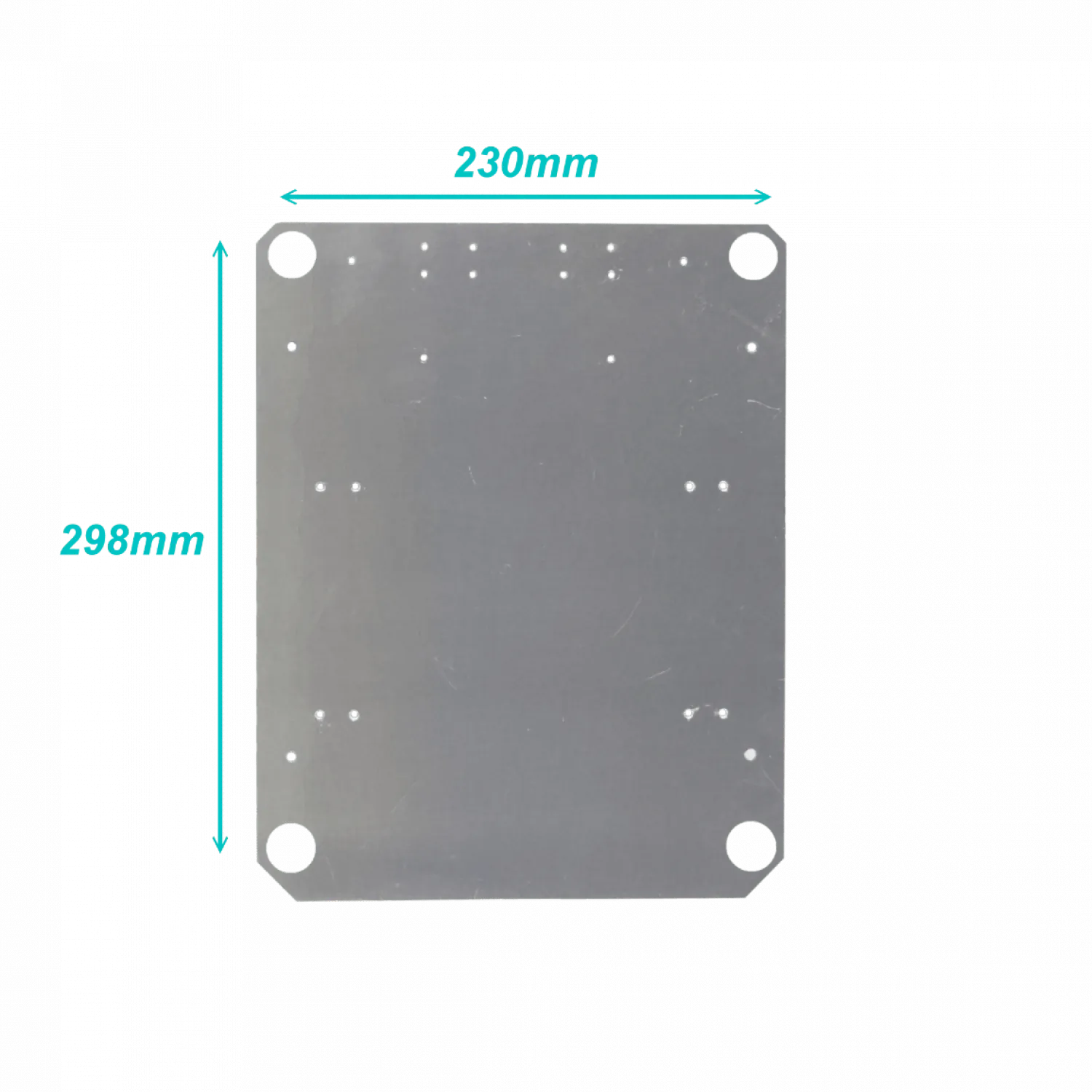 Placa Aluminio ALTELIX NP1411 2mm 230x298mm para Caja NP141105xx 2