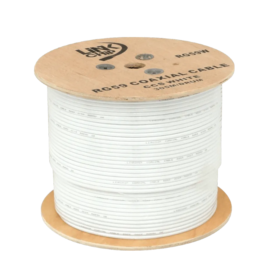 RG59 305mt Blanco Aleacion-CCS Cable Coaxial RG-59 2