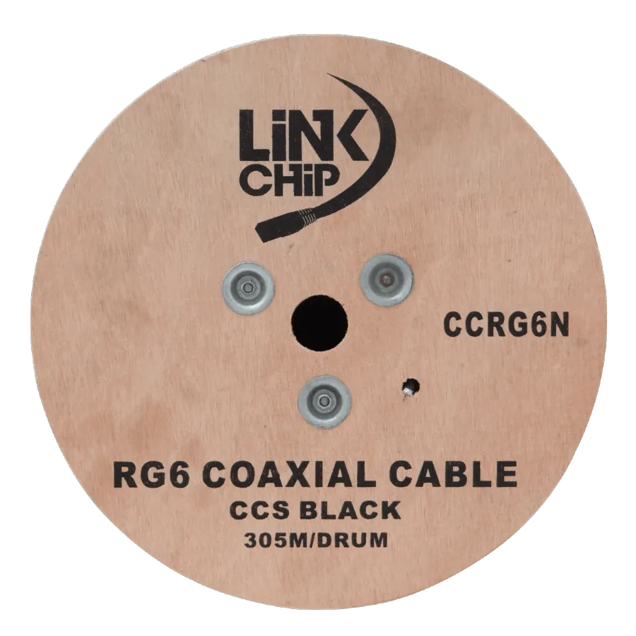 RG6 Negro 305mts Carrete RG-6 Cable Coaxial 75ohm Aleacion-CCS 2