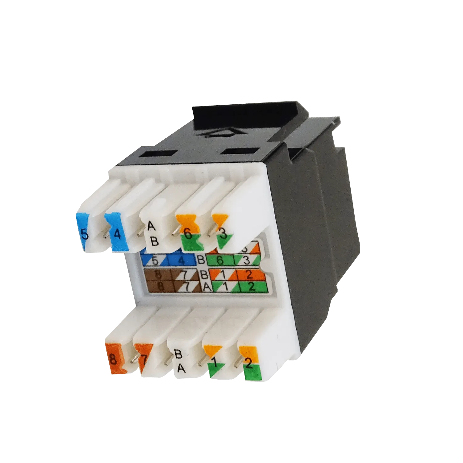 Keystone Furukawa KP6NF Cat6 UUTP Multilan hembra RJ45 negro 4