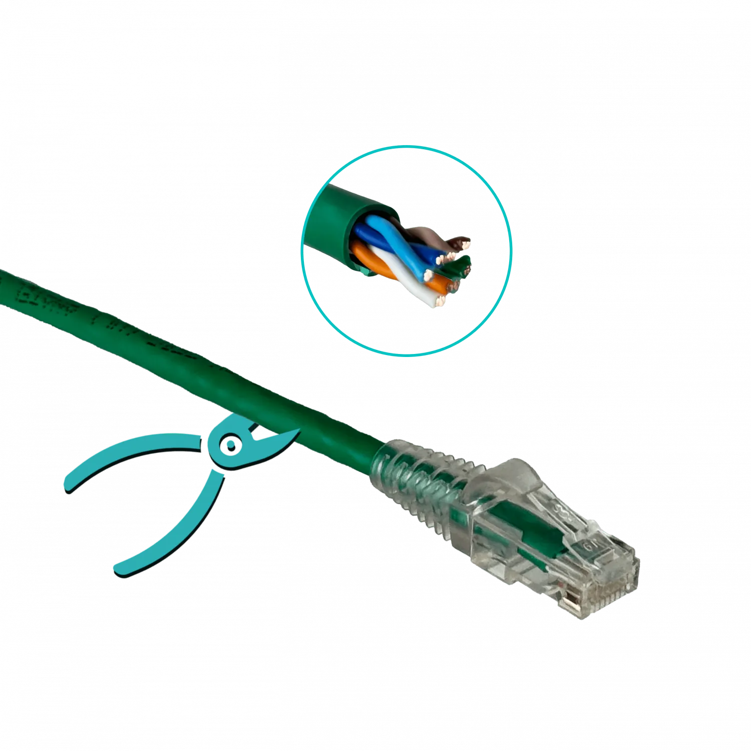 Cable Patch Furukawa Cat5e 3mt Verde U/UTP CM RJ45 Multilan 4