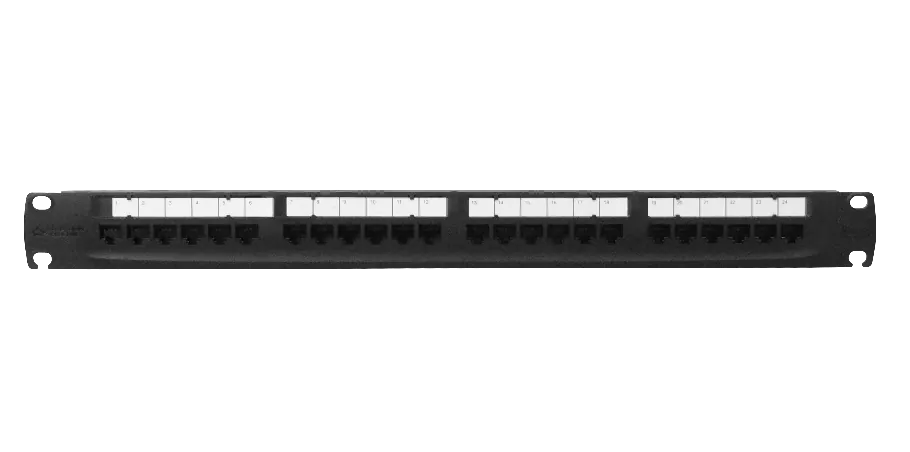 Patch panel Furukawa PP524F 24 puertos RJ45 Cat5e UTP 1U 2