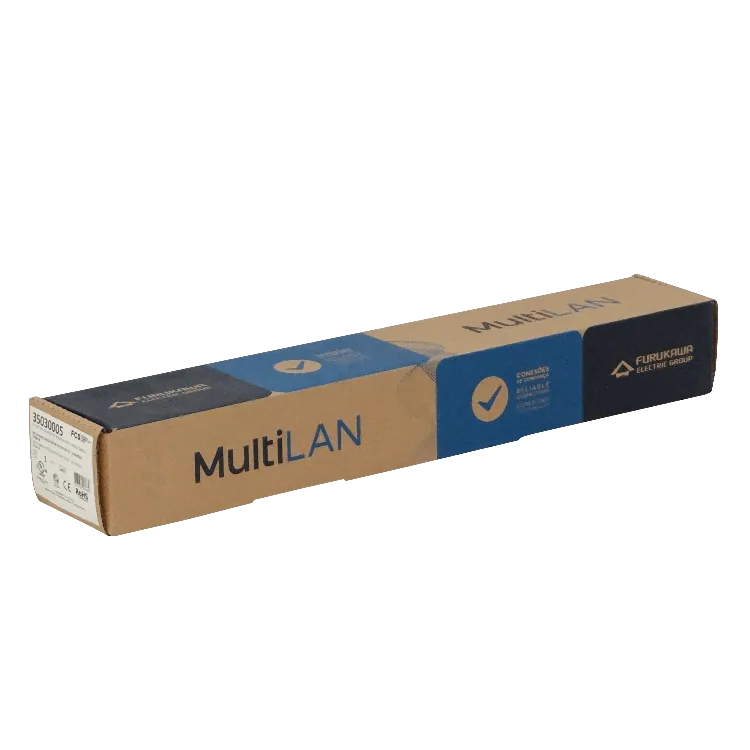 Patch panel Furukawa PP524F 24 puertos RJ45 Cat5e UTP 1U 4