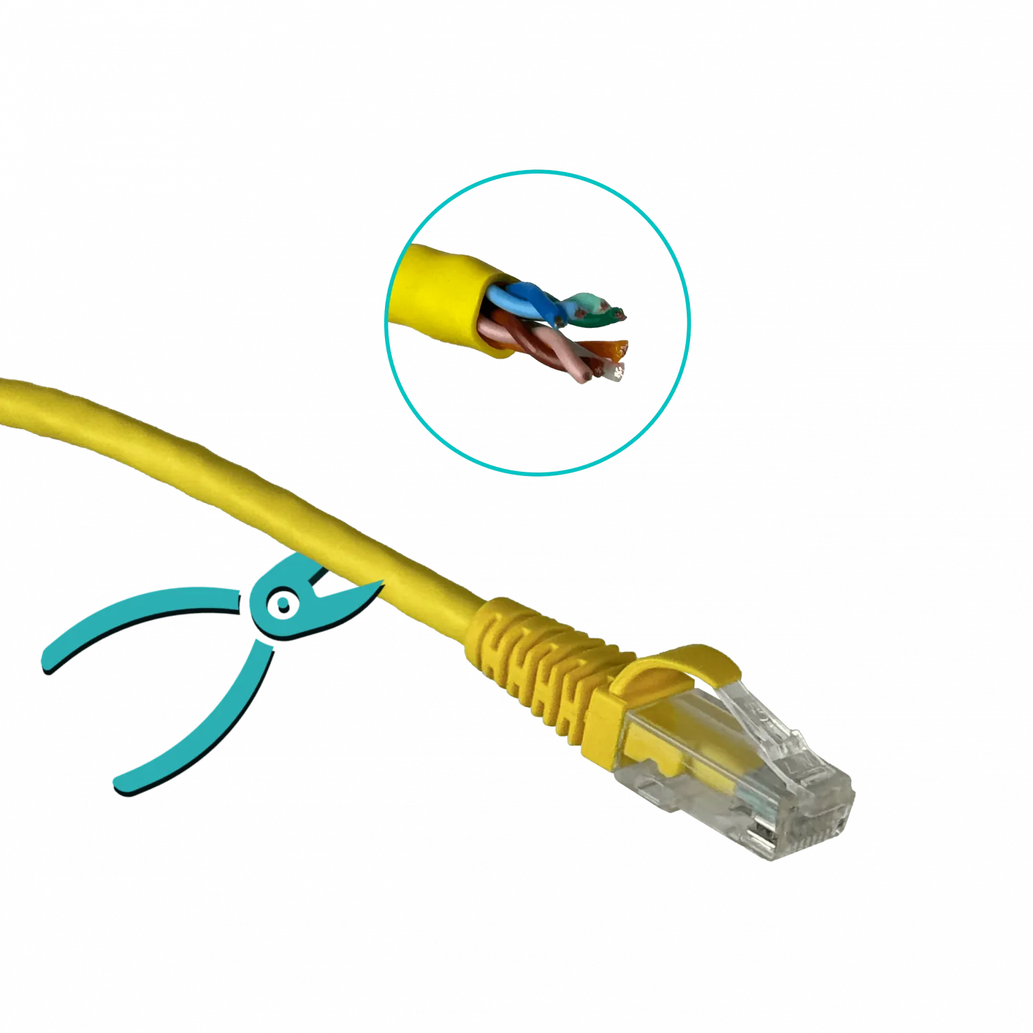 Cable Patch Furukawa Cat5e 3mt Amarillo U/UTP CM RJ45 Multilan 3