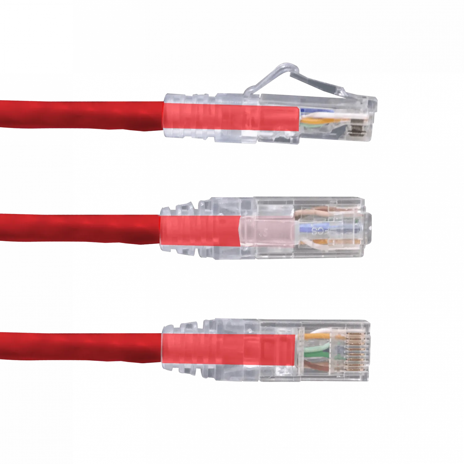 Cable Patch Furukawa Cat6 2mt Rojo U/UTP LSZH RJ45 Gigalan 3