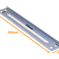 CCA-30C. 30cm 4-Perf Barra Metal Ranurada Soporte para CC-120 301x49x13mm - Miniatura 2